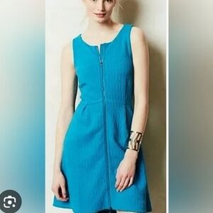 Leifsdottir  Blue Sleeveless  Zip Up Dress. Size 10